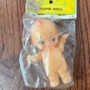 VTG 4.5” Cupid Cupie Baby Doll New Old Stock Fibre- Craft Plastic No. 3004 NEW